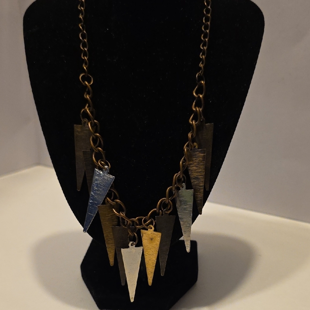 Vintage Multi-colored Necklace 16 Inch Chain With 2.5 Extension